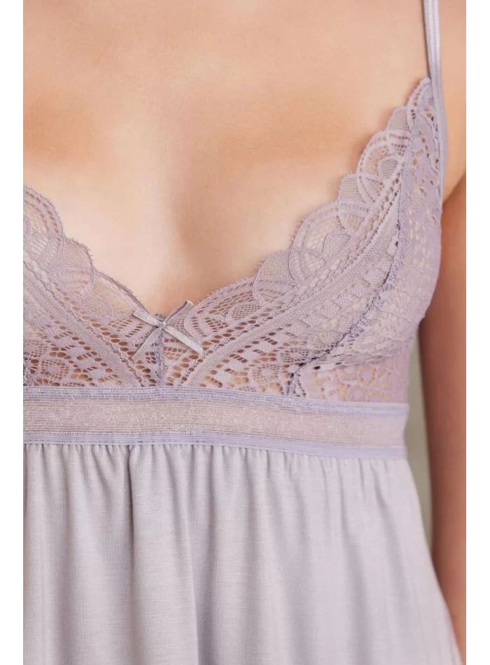 Kaliteli Şık Royal Dantelli Penye Pijama Takımı