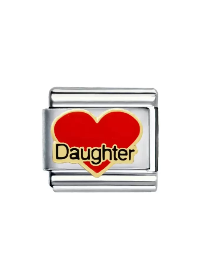 Daughter Yazılı İtalyan Charm