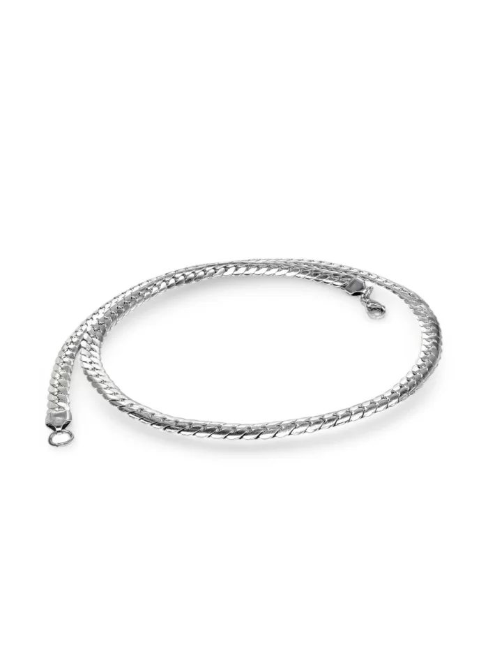 Ezme Balık Sırtı Çelik Kolye 1.6Mm