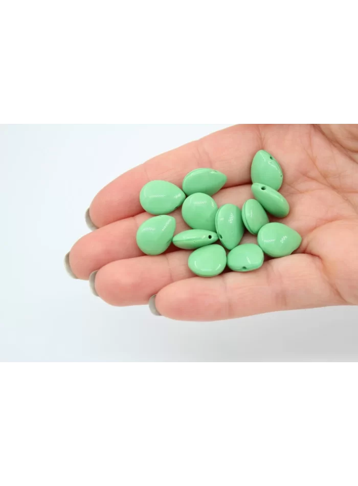 Flat Drop Boncuk Yeşil 25gr