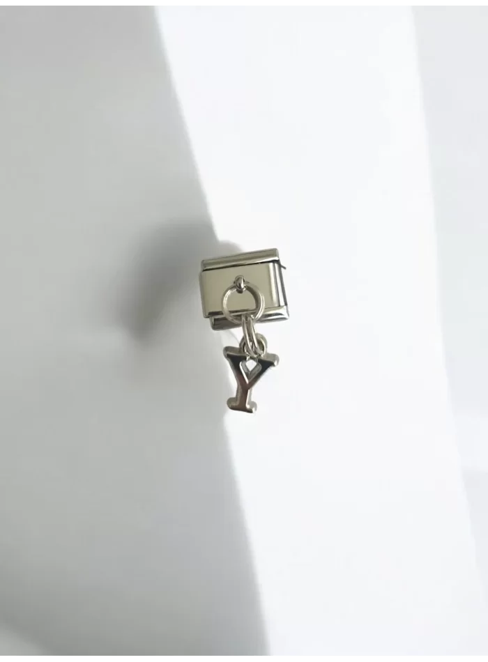 Harf Detaylı İtalyan Charm Y