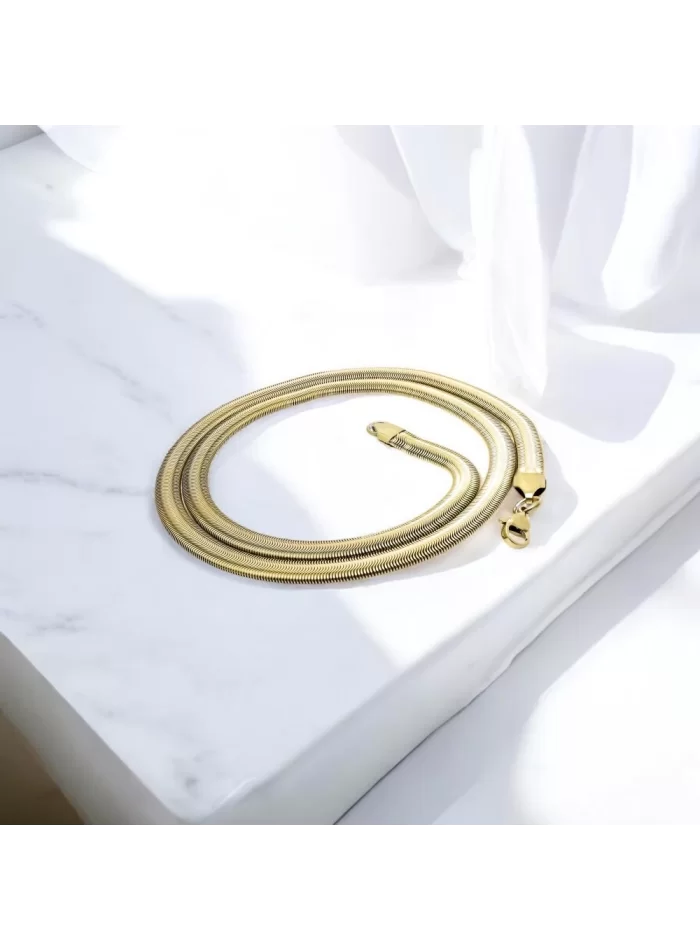 İtalyan Çelik Kolye 2Mm X 6Mm