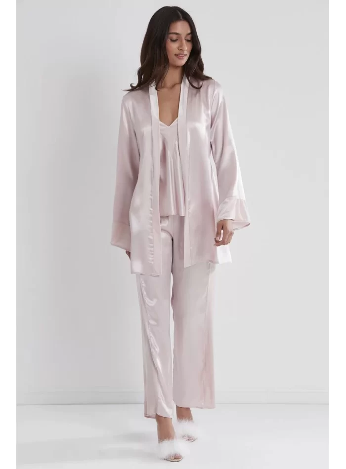 Kaliteli Şık Kadın Pijama Takımı - Pudra Renk