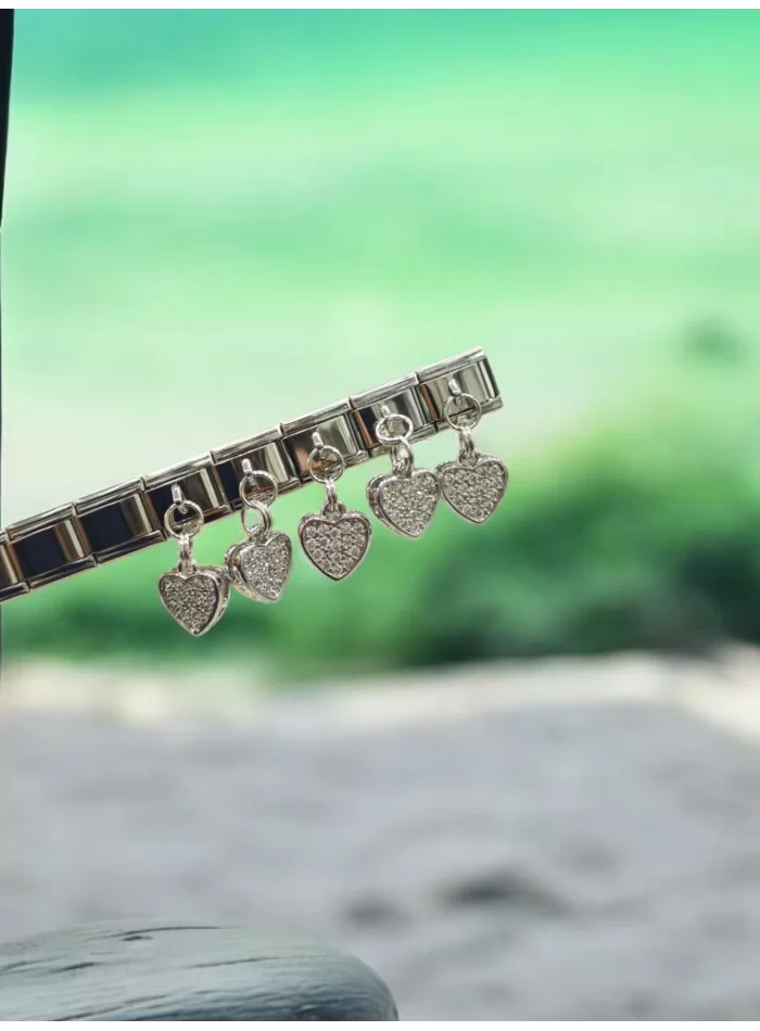 Kalp Figürlü İtalyan Charm