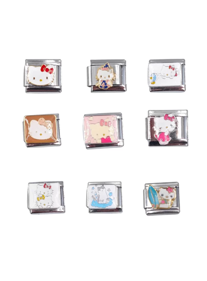 Kedi Desenli İtalyan Charm