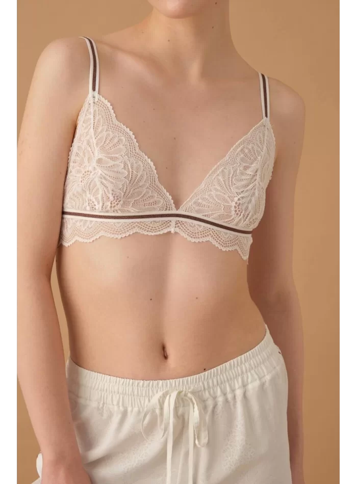 Kylie Şık Rahat Beyaz Kadın Pijama Takımı