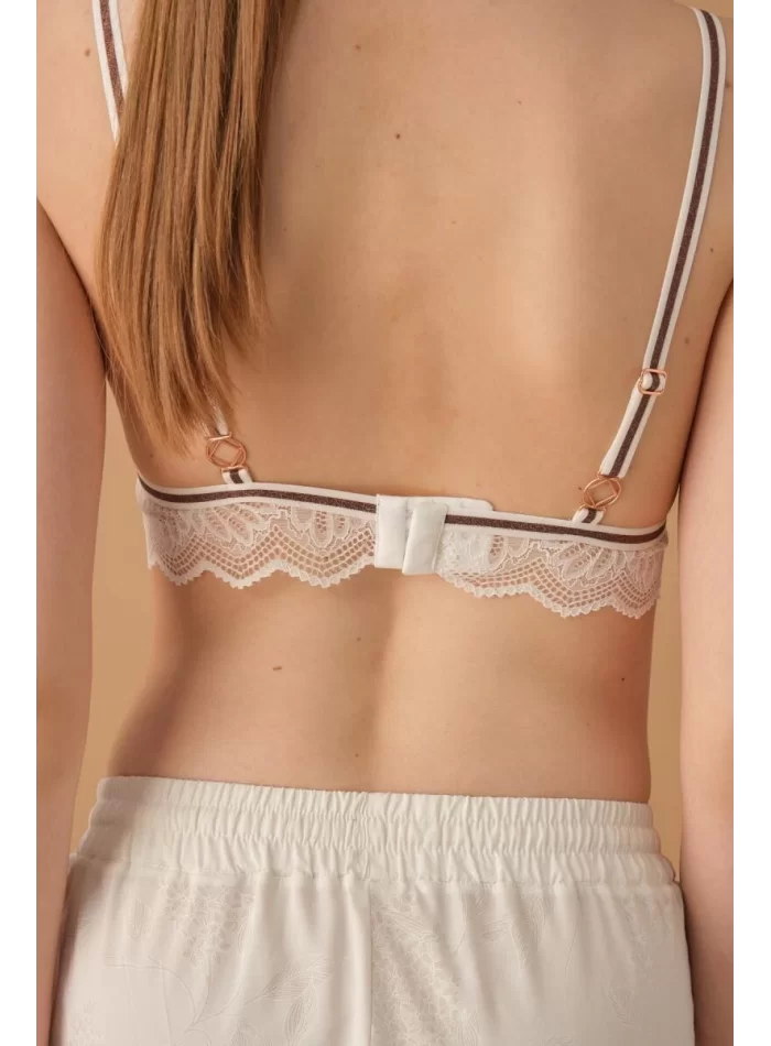 Kylie Şık Rahat Beyaz Kadın Pijama Takımı