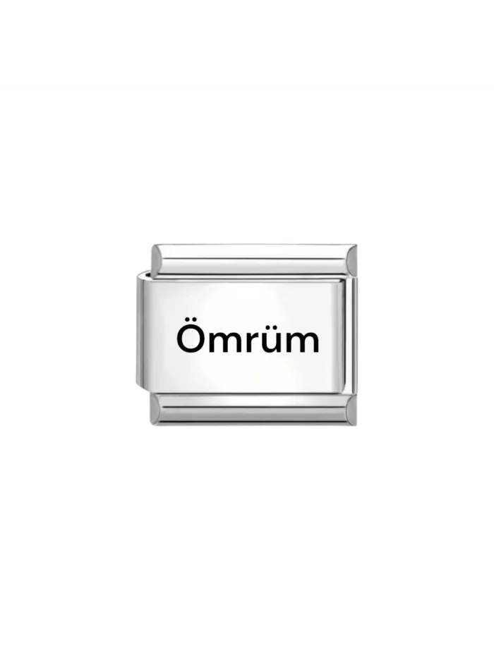 Ömrüm Yazılı İtalyan Charm