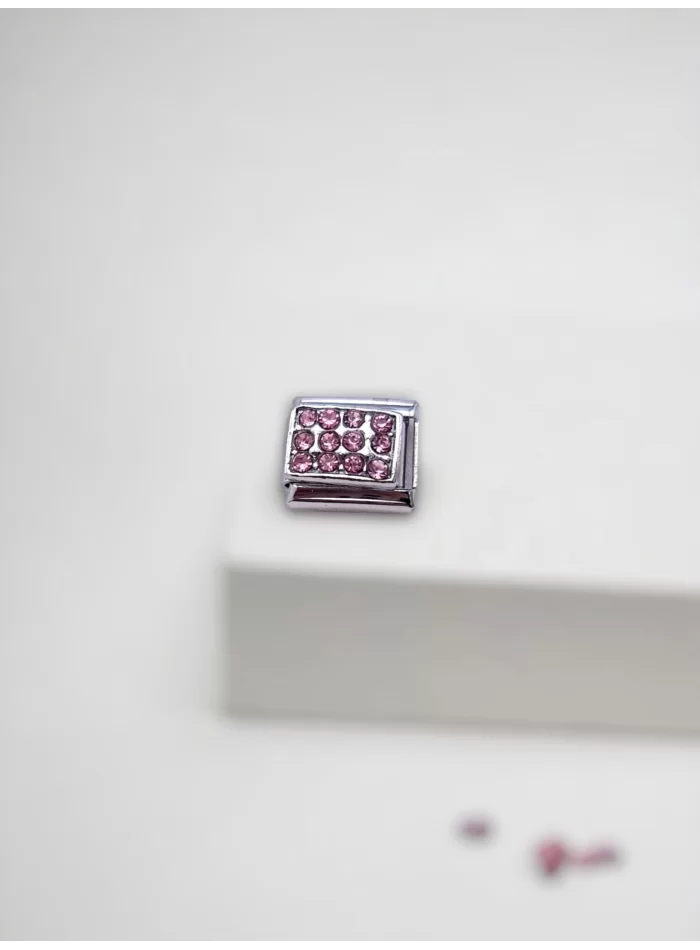 Pembe Taş Detaylı Charm