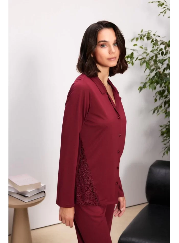 Penye Şık Bordo Gelin Çeyiz Seti