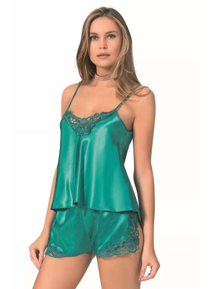 Zümrüt Şık Babydoll Şort Takımı