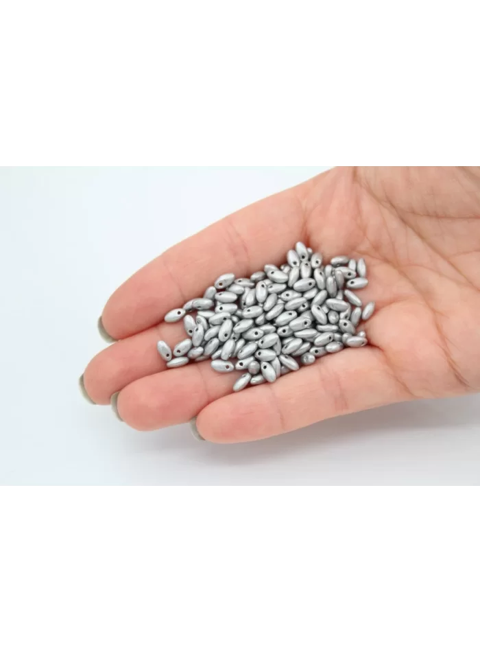 Rice Boncuk Mat Gümüş 25gr