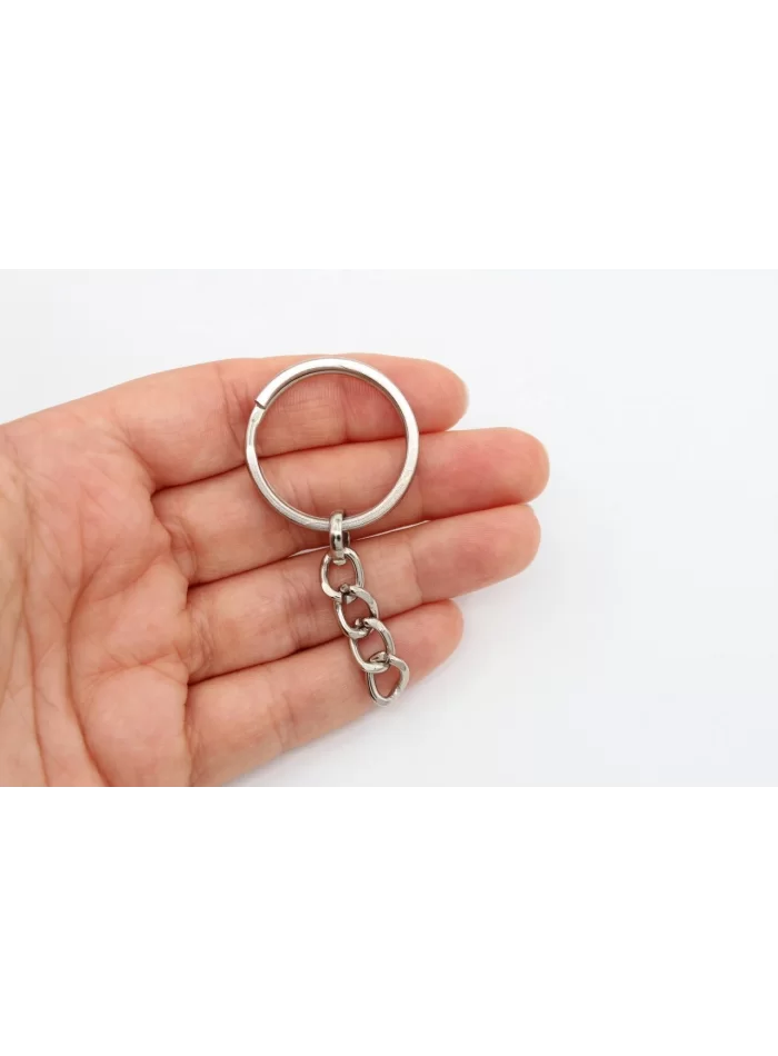 Rodyum Kap. Anahtarlık Halkası
