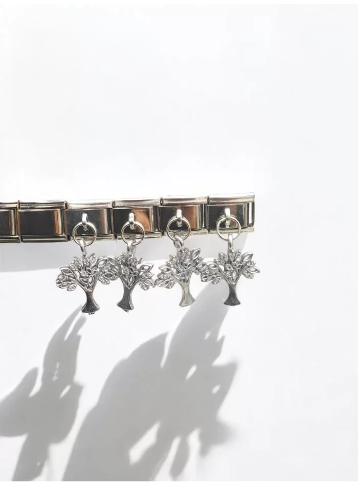 Sallantılı Ağaç Detaylı İtalyan Charm