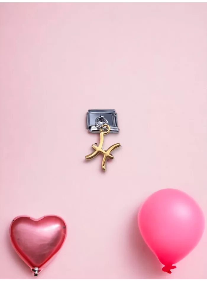 Sallantılı Balık Burcu Charm Sarı Renk
