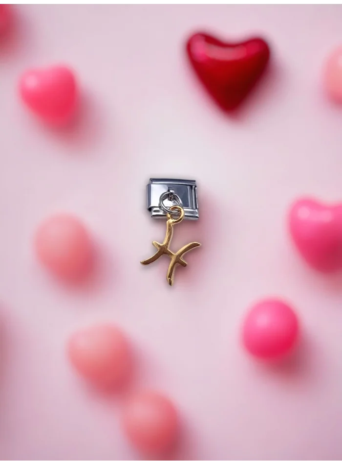 Sallantılı Balık Burcu Charm Sarı Renk