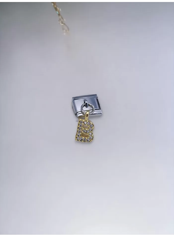 Sallantılı Harf Charm B Harfi Sarı Renk
