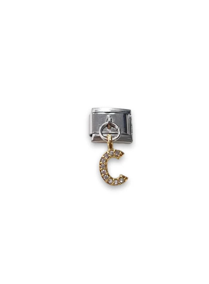 Sallantılı Harf Charm C Sarı Renk