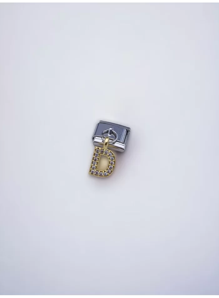 Sallantılı Harf Charm D Harfi Sarı Renk