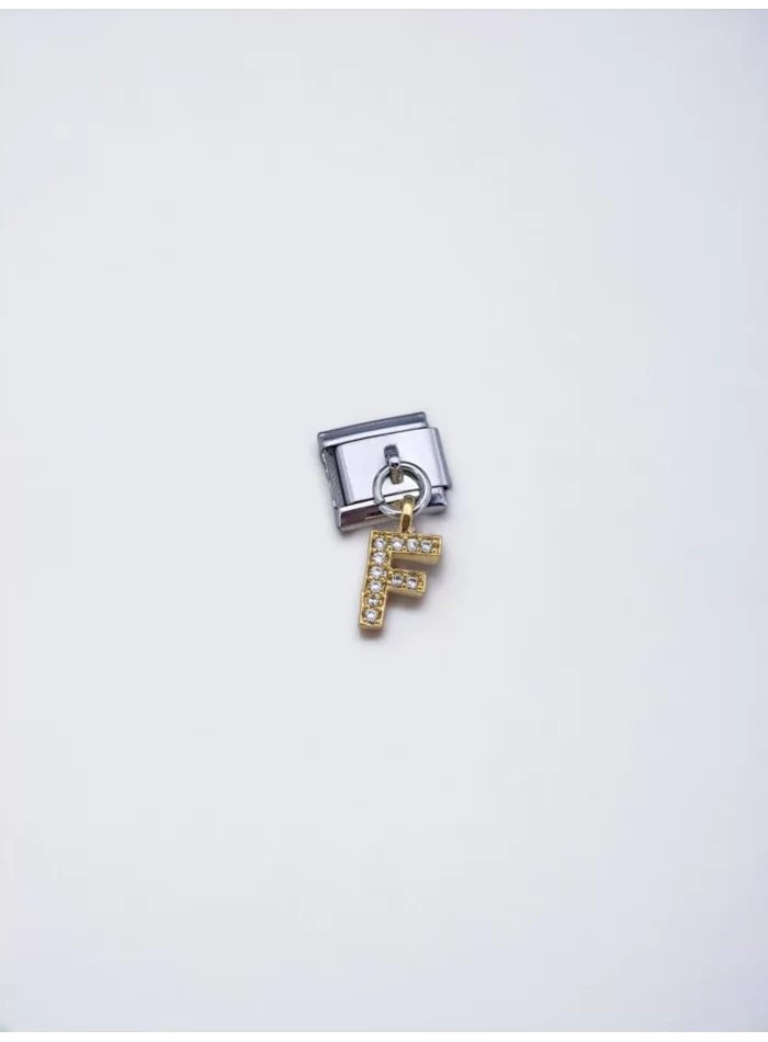 Sallantılı Harf Charm F Harfi Sarı Uç