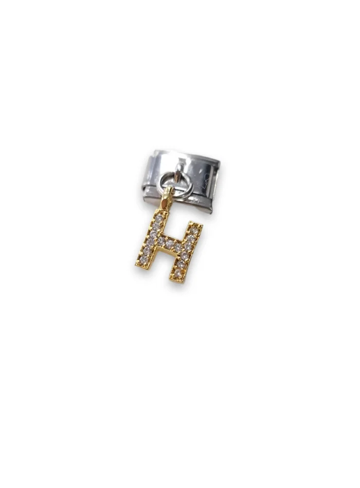 Sallantılı Harf Charm H Sarı Renk