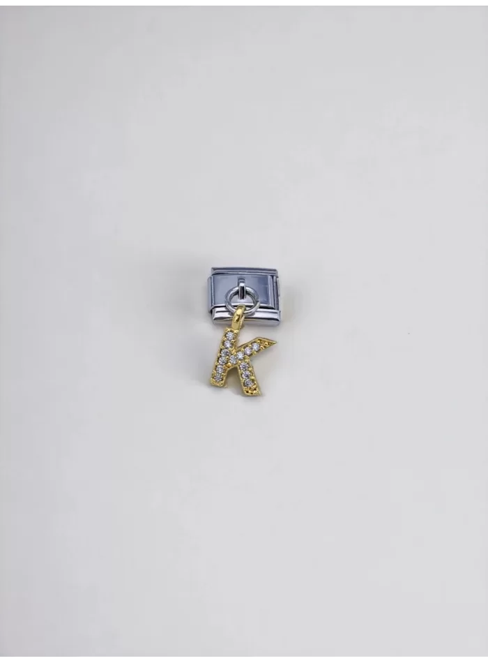 Sallantılı Harf Charm K Sarı Renk