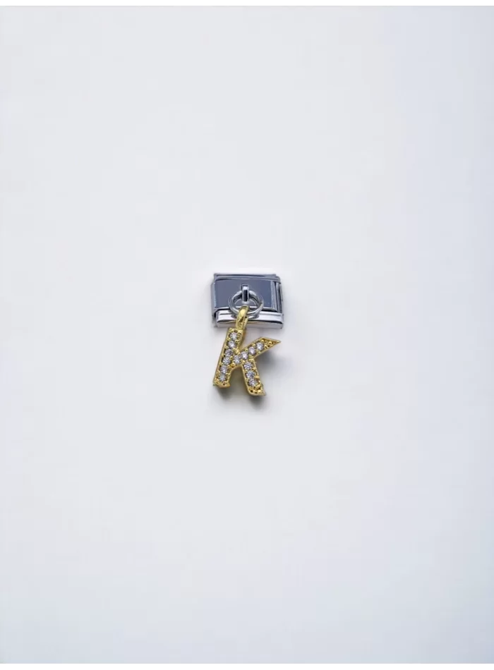 Sallantılı Harf Charm K Sarı Renk
