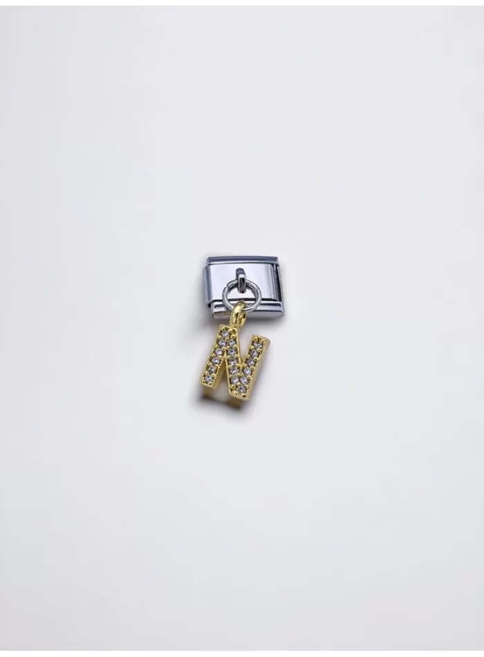 Sallantılı Harf Charm N Harfi Sarı Renk