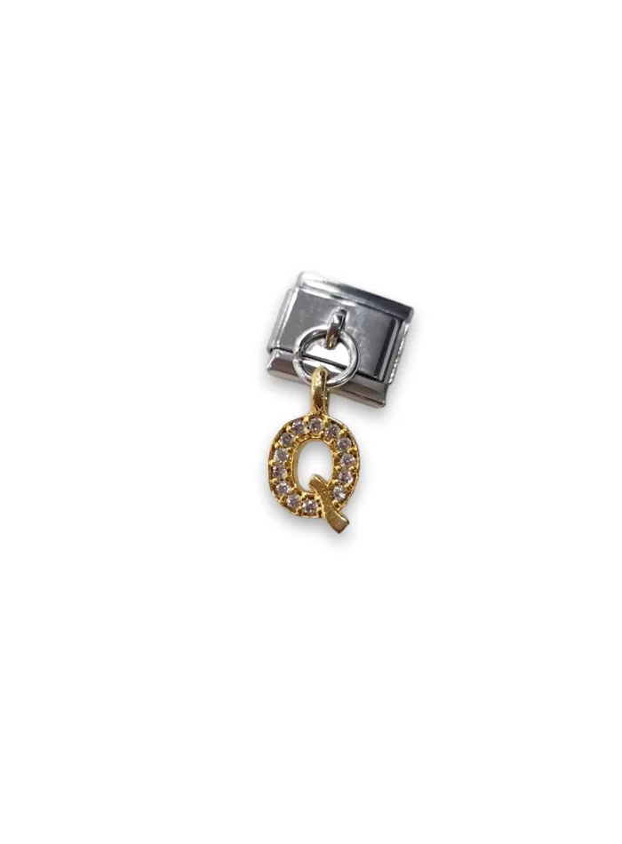Sallantılı Harf Charm Q Sarı Renk