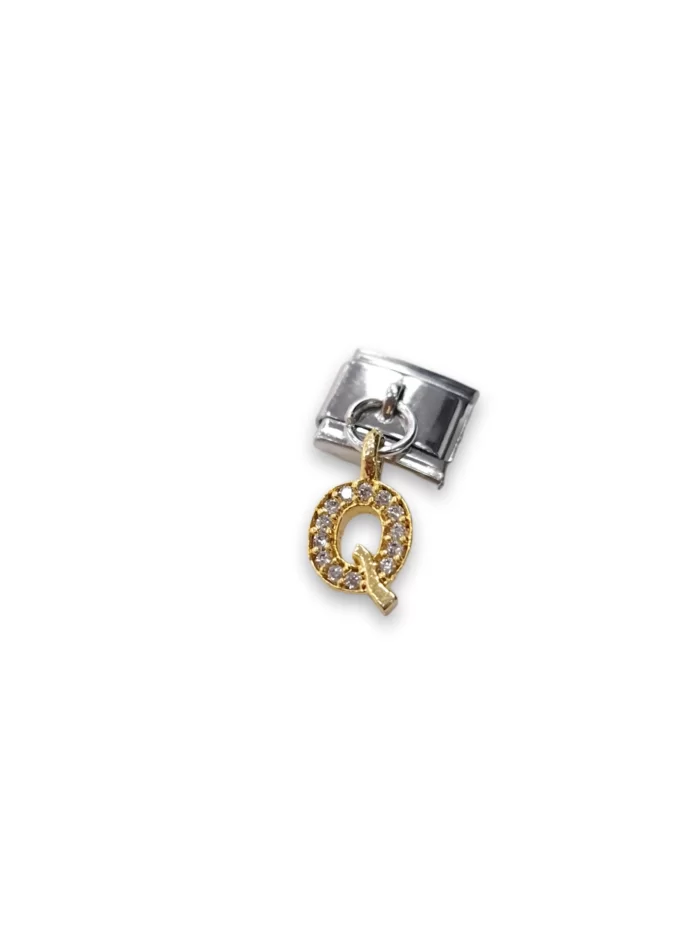 Sallantılı Harf Charm Q Sarı Renk