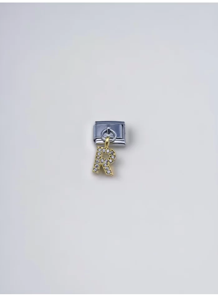 Sallantılı Harf Charm R Harfi Sarı Renk