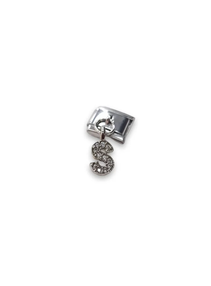 Sallantılı Harf Charm S Gümüş Renk