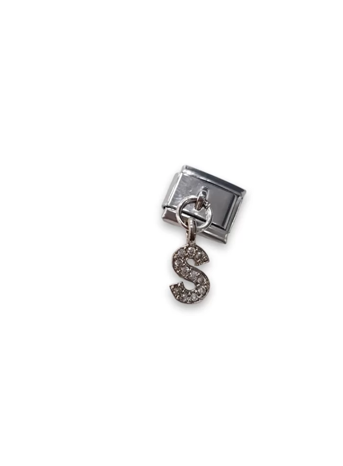 Sallantılı Harf Charm S Gümüş Renk