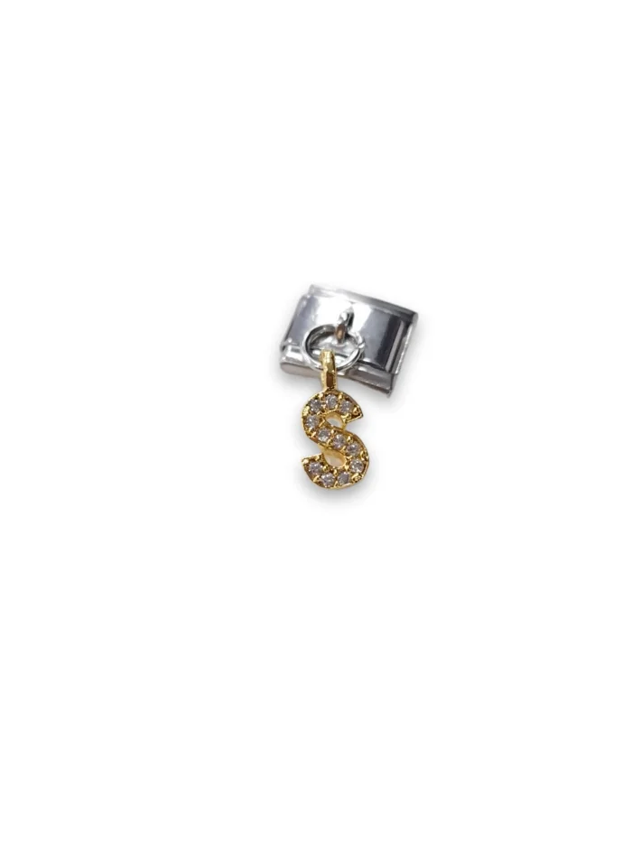 Sallantılı Harf Charm S Sarı Renk