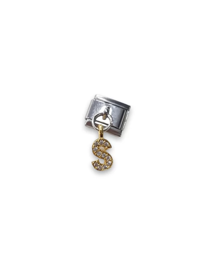 Sallantılı Harf Charm S Sarı Renk