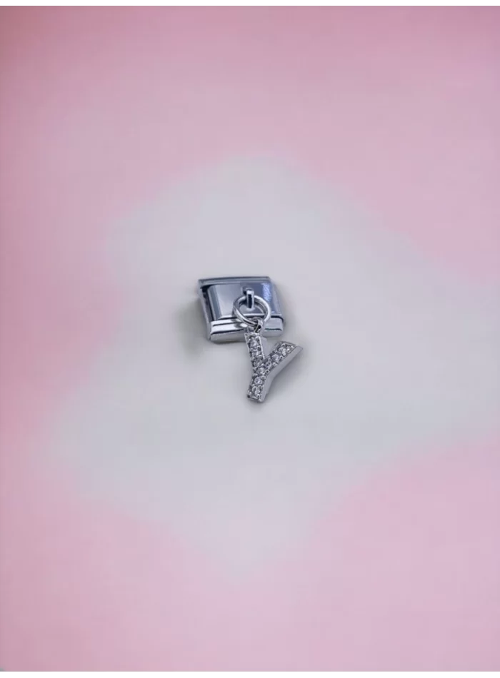 Sallantılı Harf Charm Y Gümüş Renk