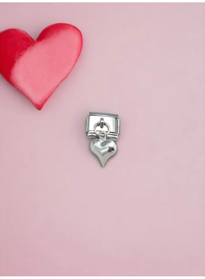 Sallantılı Kalp Uçlu Charm