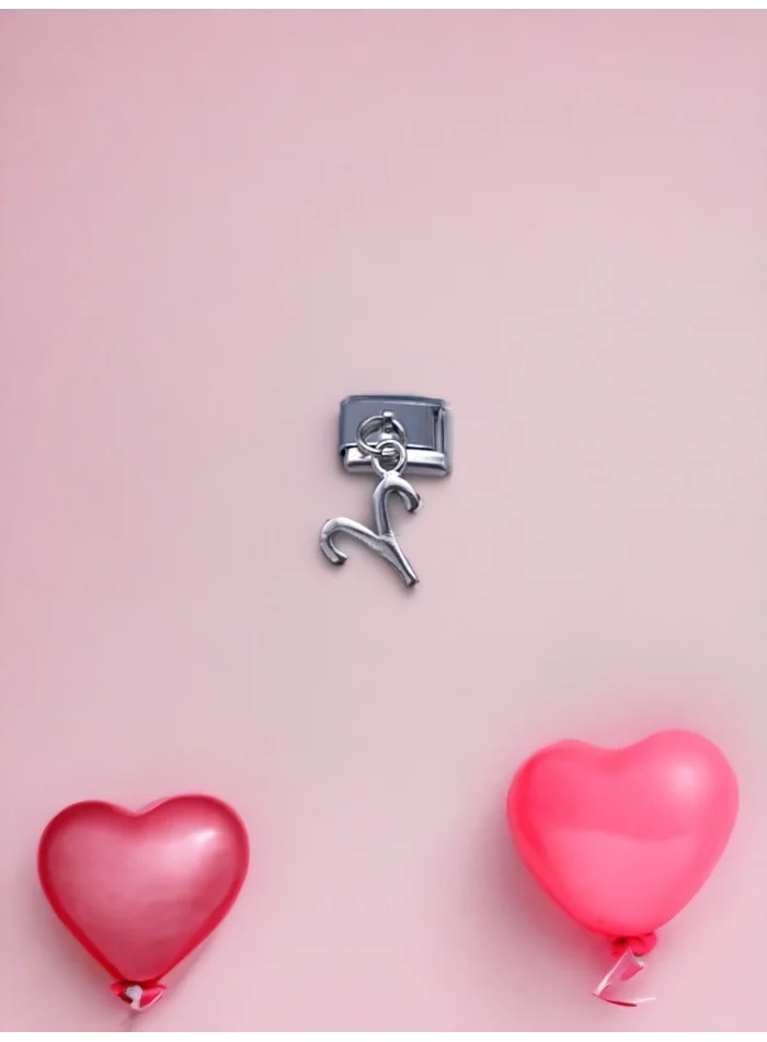 Sallantılı Koç Burcu Charm Gümüş Renk