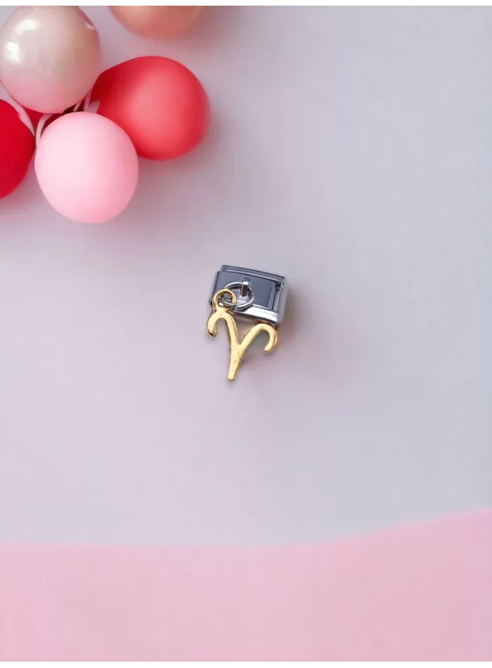 Sallantılı Koç Burcu Charm Sarı Renk