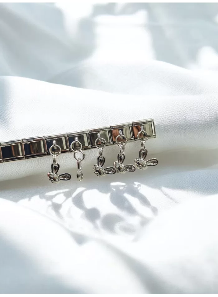 Sallantılı Tavşan Detaylı İtalyan Charm