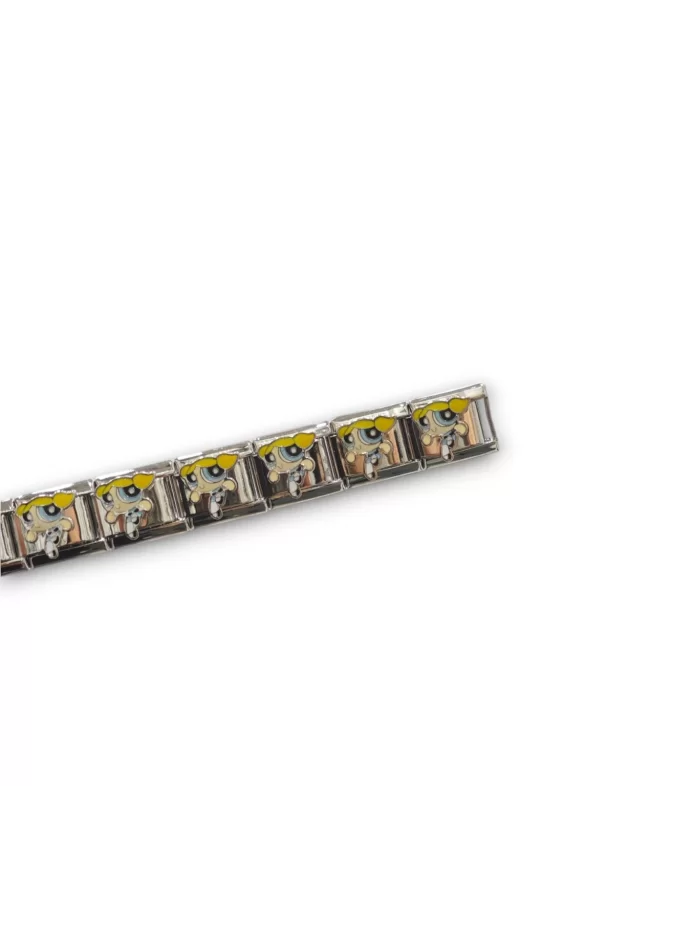 Sarı Küçük Kız Desenli İtalyan Charm