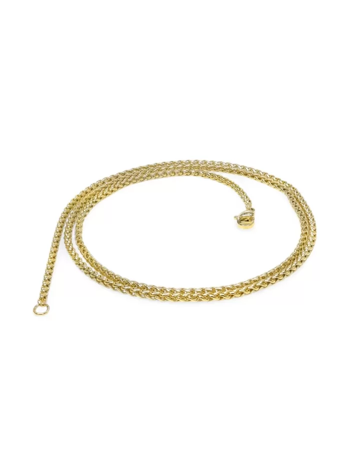Sarı Renk Çelik Kolye 2.5Mm