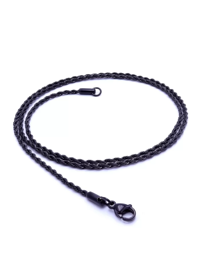 Sarmal Halat Çelik Kolye 2Mm