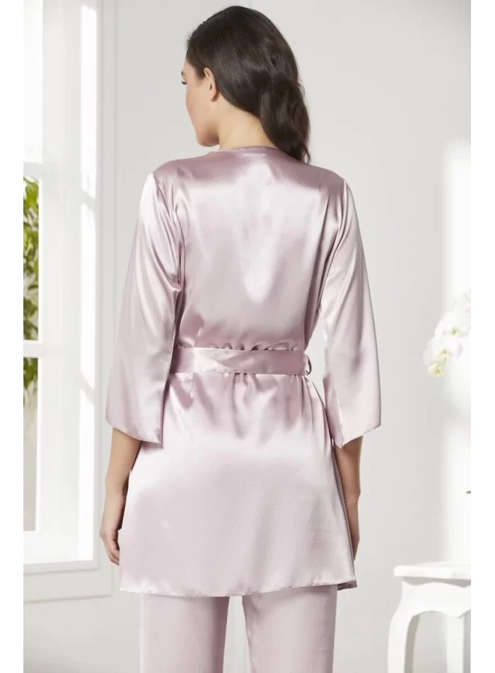 Kaliteli Şık Rose Renkli Kadın Pijama Takımı