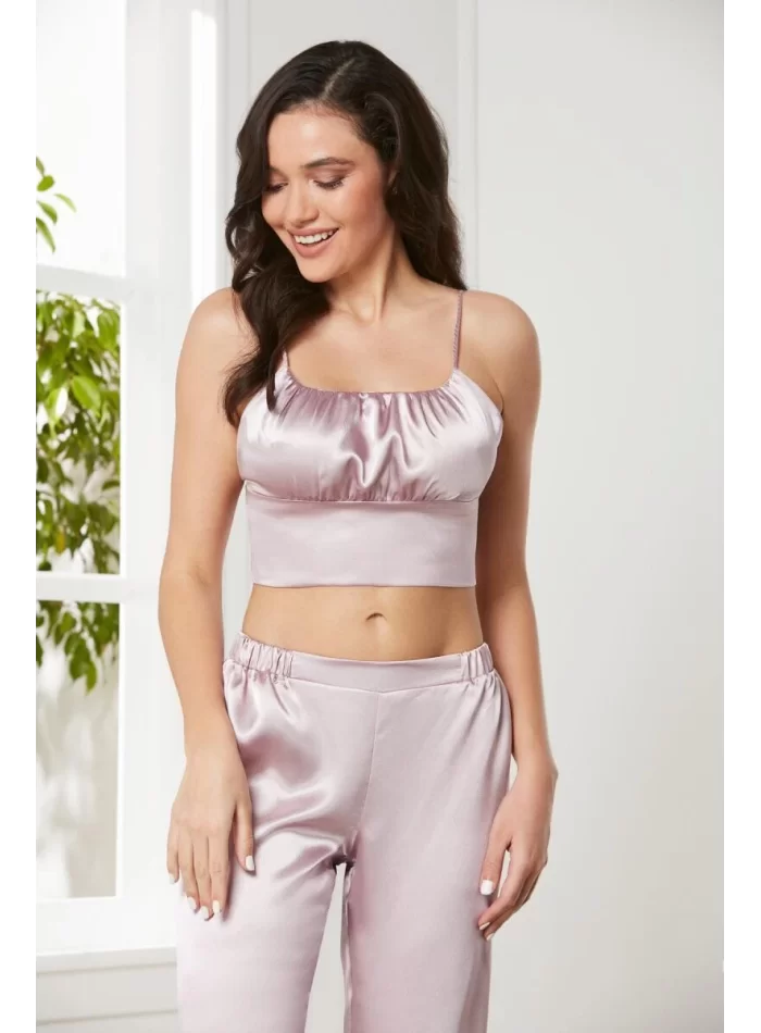 Kaliteli Şık Rose Renkli Kadın Pijama Takımı