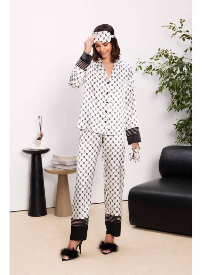 Kaliteli Şık Siyah Kadın Pijama Takımı
