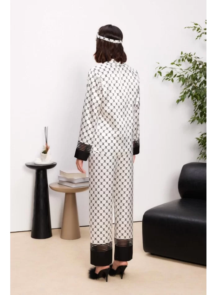 Kaliteli Şık Siyah Kadın Pijama Takımı