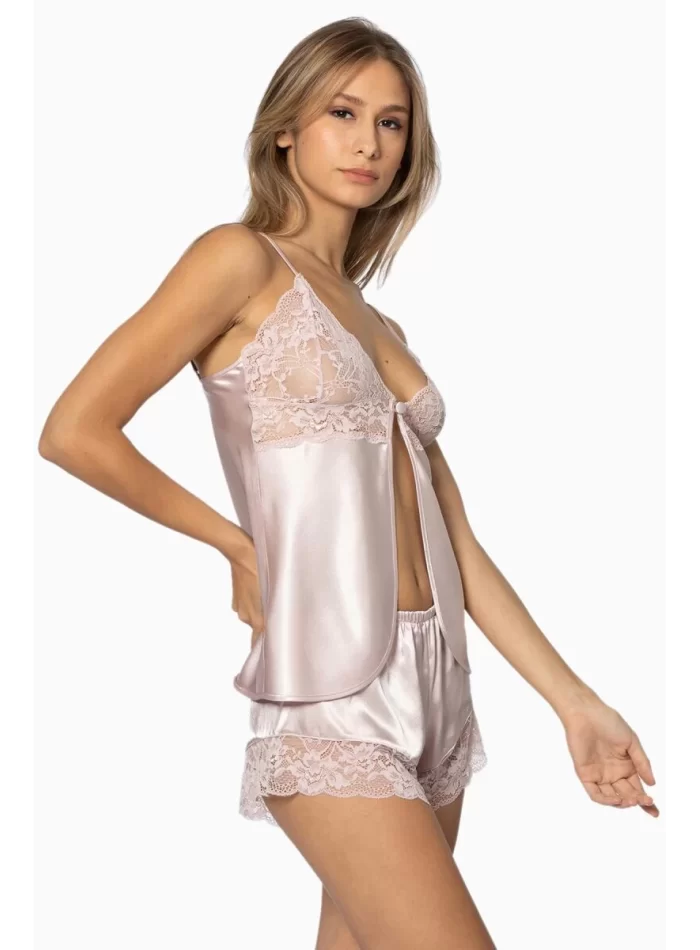 Kaliteli Şık Babydoll Gecelik - Pudra Renk