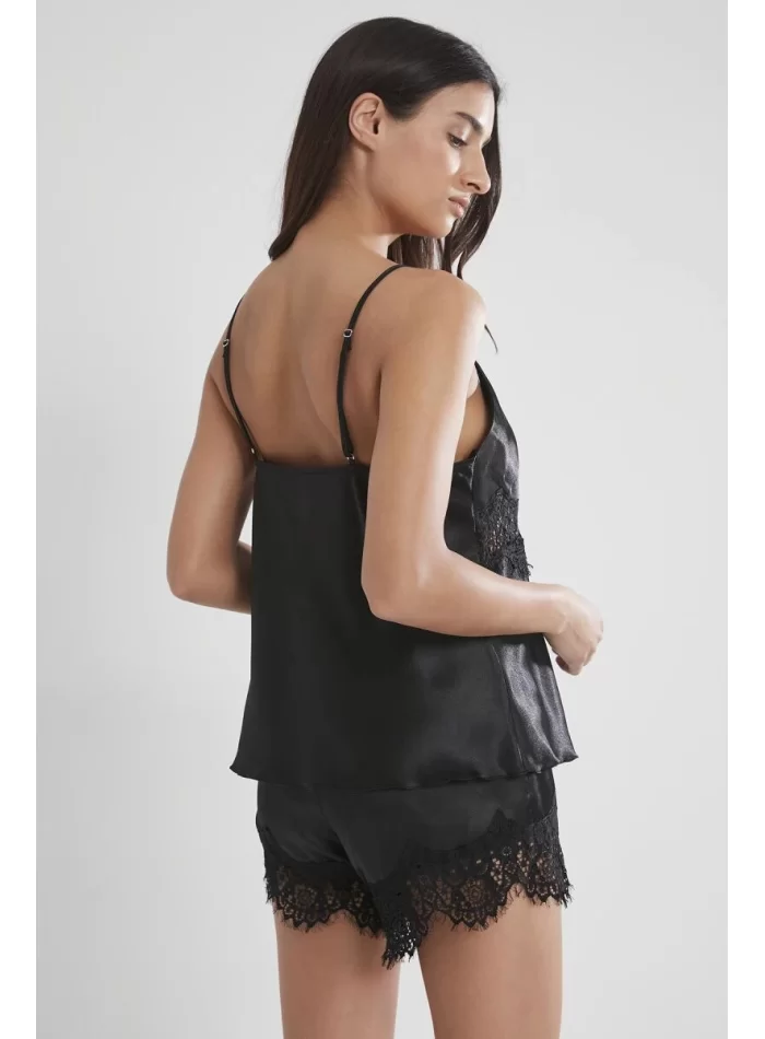 Kaliteli Şık Babydoll Şort Takım - Siyah