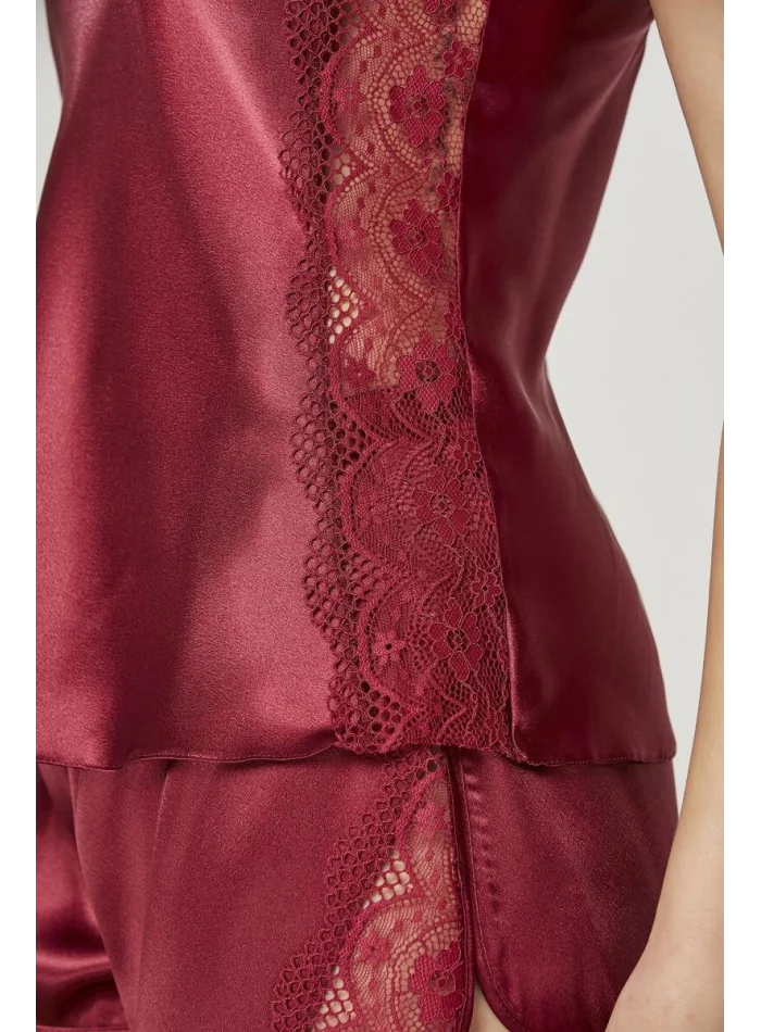 Kaliteli Şık Babydoll Gecelik - Bordo Renk